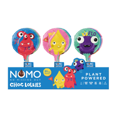 Kids Creamy Chocolate Lollies - 3 pack, by NOMO (&quot;Best By&quot; June)