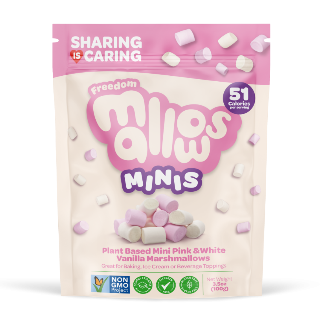 Mini Pink &amp; White Mallows, by Freedom Mallows (&quot;Best by&quot; Oct 11)