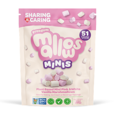 Mini Pink &amp; White Mallows, by Freedom Mallows (&quot;Best by&quot; Oct 11)