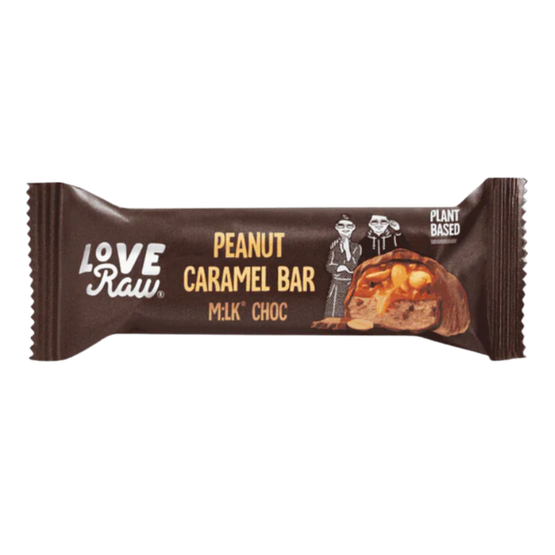 M:lk® Choc Peanut Caramel Bar, by LoveRaw