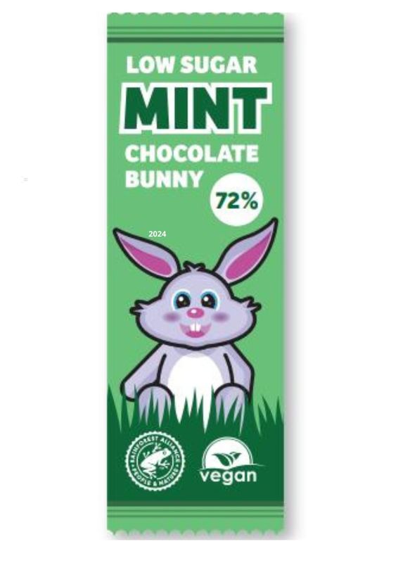 Low Sugar Mint Chocolate Bunny Bar, by Plamil So Free Low Sugar Mint Chocolate Bunny Bar, by Plamil So Free