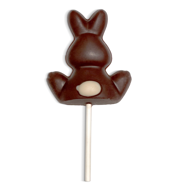 *BROKEN EARS* Chocolate Bunny Lolly, by Happi