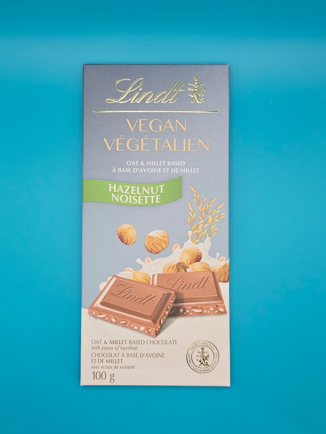 Lindt Hazelnut Vegan Chocolate Bar (&quot;Best by&quot; May 31)