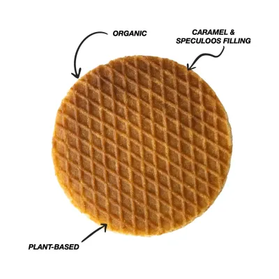 Organic Speculoos Stroopvafel, by Vafels (Stroopwafel)