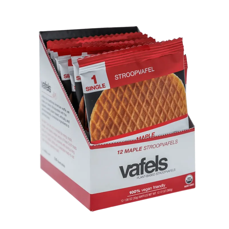 Organic Maple Stroopvafel, by Vafels (Stroopwafel) cs 12