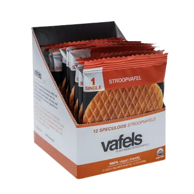 (WHOLESALE) Organic Speculoos Stroopvafel, by Vafels (Stroopwafel) - cs 12
