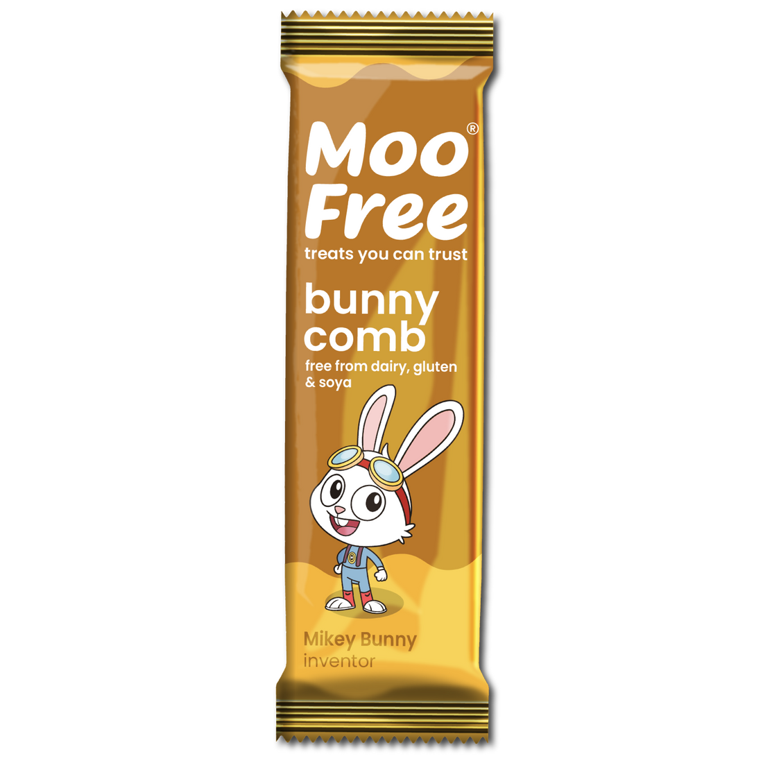 Mini Vegan Bunnycomb Bar, by Moo Free