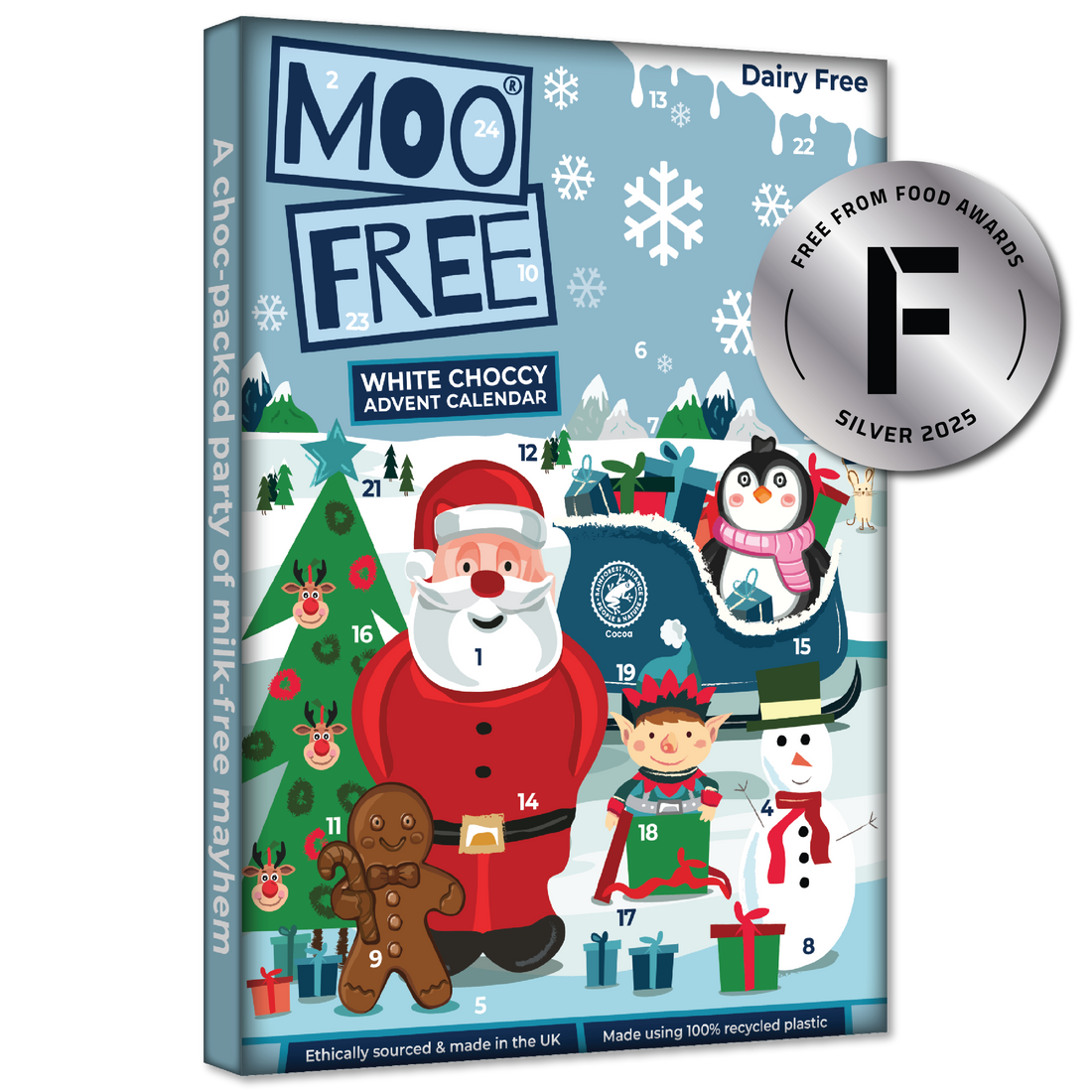 White Chocolate Advent Calendar, by Moo Free
