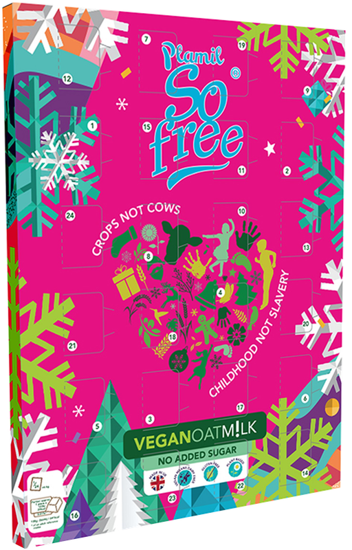 Oat M!lk Chocolate Advent Calendar, by Plamil So Free - NO ADDED SUGAR
