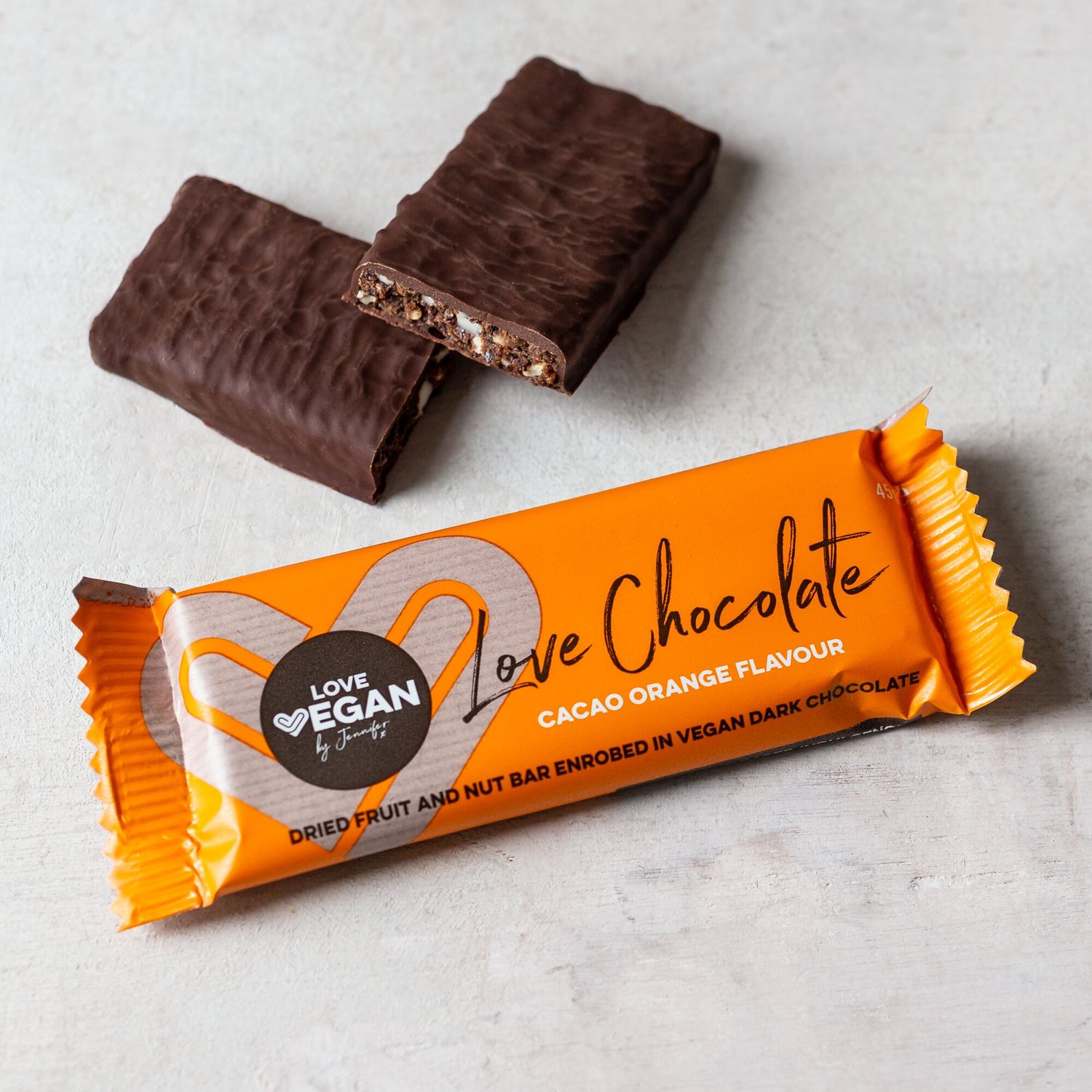 Dark Chocolate Orange Snack Bar, by Love Vegan