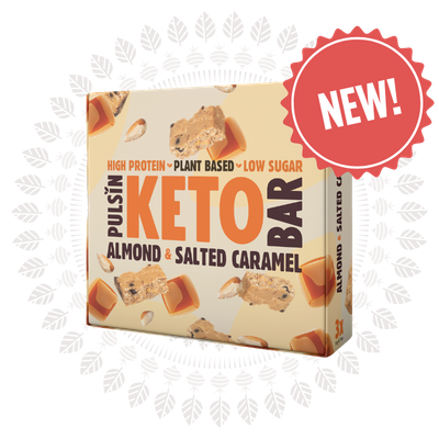 Keto Almond & Salted Caramel Multipacks, by Pulsin Keto Almond & Salted Caramel Multipacks, by Pulsin