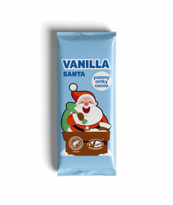Vanilla Chocolate Santa Bar, by Plamil So Free