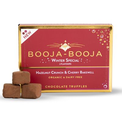 Hazelnut &amp; Cherry Bakewell Truffle Gift Box, by Booja Booja