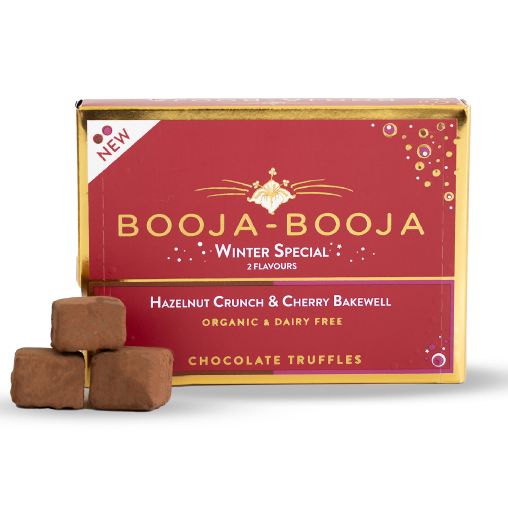 Hazelnut &amp; Cherry Bakewell Truffle Gift Box, by Booja Booja