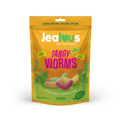 Tangy Worms Sharing Bag, by Jealous Sweets