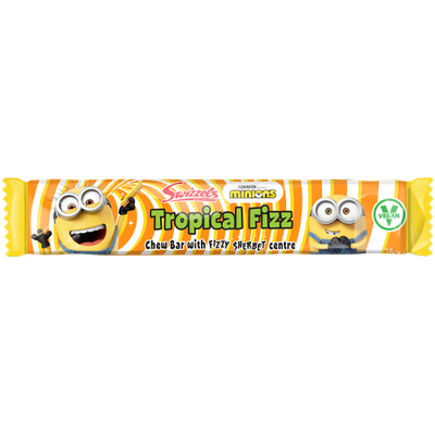 Swizzels Refreshers Minions Tropical Fizz Chew Bars ("Best by" Dec/25) 