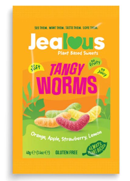 Tangy Worms Snack Bag,  by Jealous Sweets
