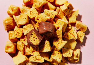 Salted Caramel Honeycomb Dips, by Mighty Fine