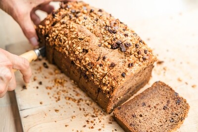 Single Slice - Chocolate Macadamia Banana Bread, by To Live For Bakery (PICK-UP ONLY, May 15)