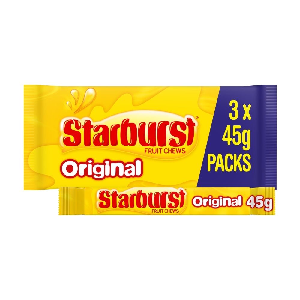 Starburst Vegan Chewy Sweets Fruit Flavoured Multipack (x3)