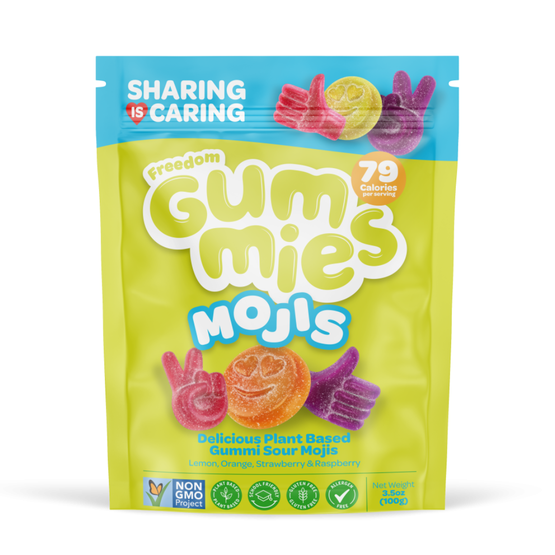 "Mojis", by Freedom Gummies ("Best by" July 15)