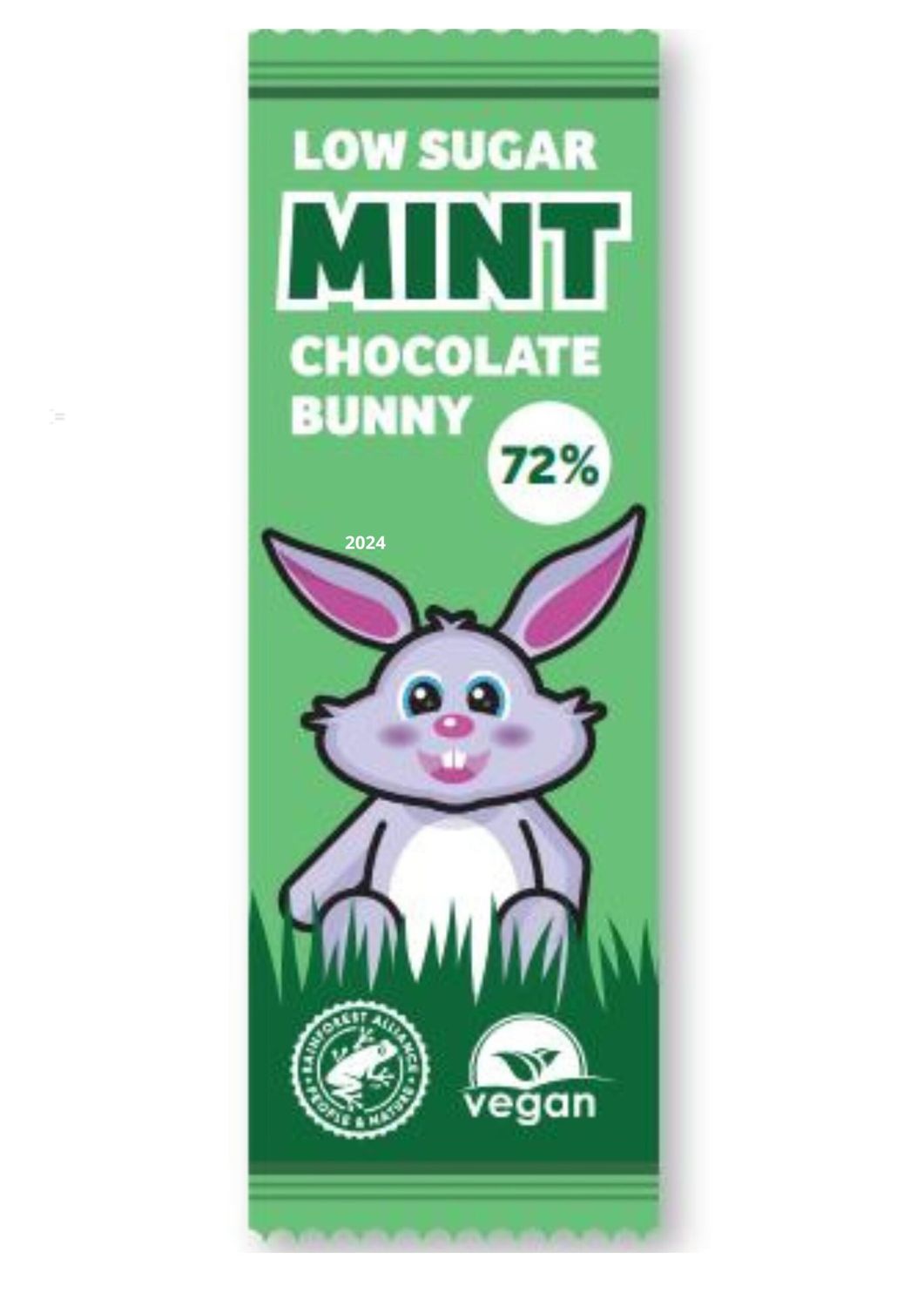 Low Sugar Mint Chocolate Bunny Bar, by Plamil So Free
