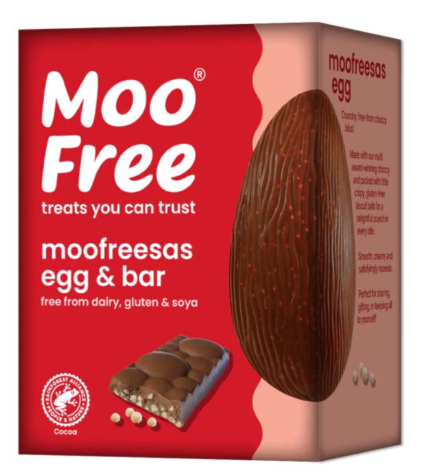 Moofreesas Chocolate Easter Egg with Moofreesa Bar, by Moo Free