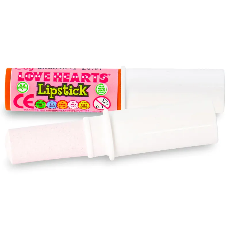 Swizzels Love Hearts Candy Lipsticks ("Best by" Jul 31)