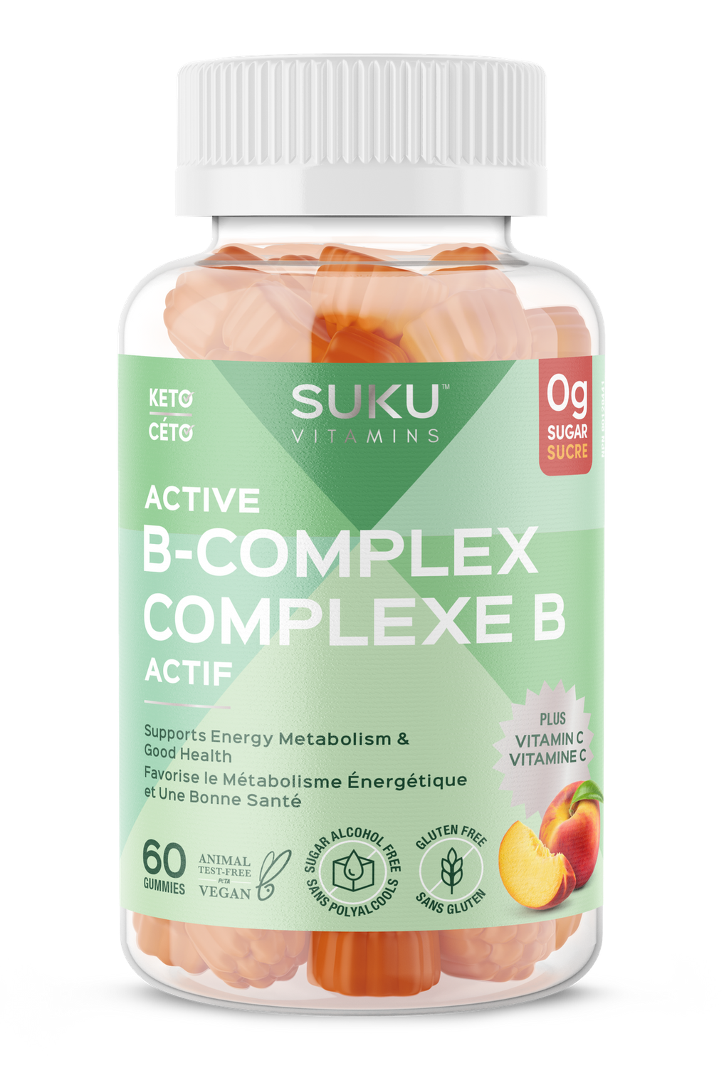 Active B-Complex, by SUKU (60 gummies)