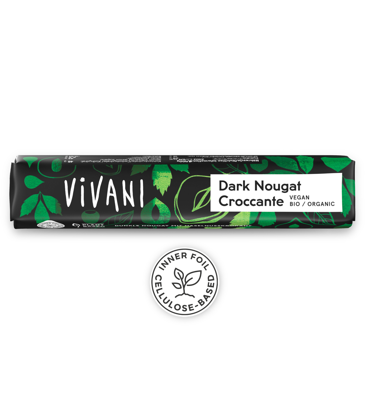 Dark Nougat Croccante Bar, by Vivani ("Best by" Aug 31/26)