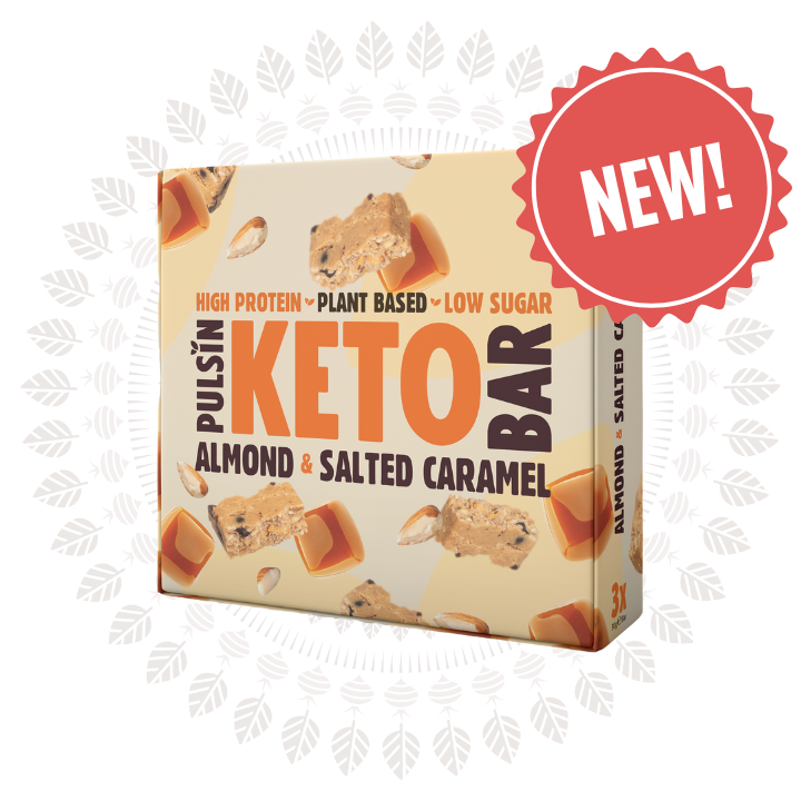 Keto Almond &amp; Salted Caramel 3-Bar Multipack, by Pulsin ("Best by" April 28)
