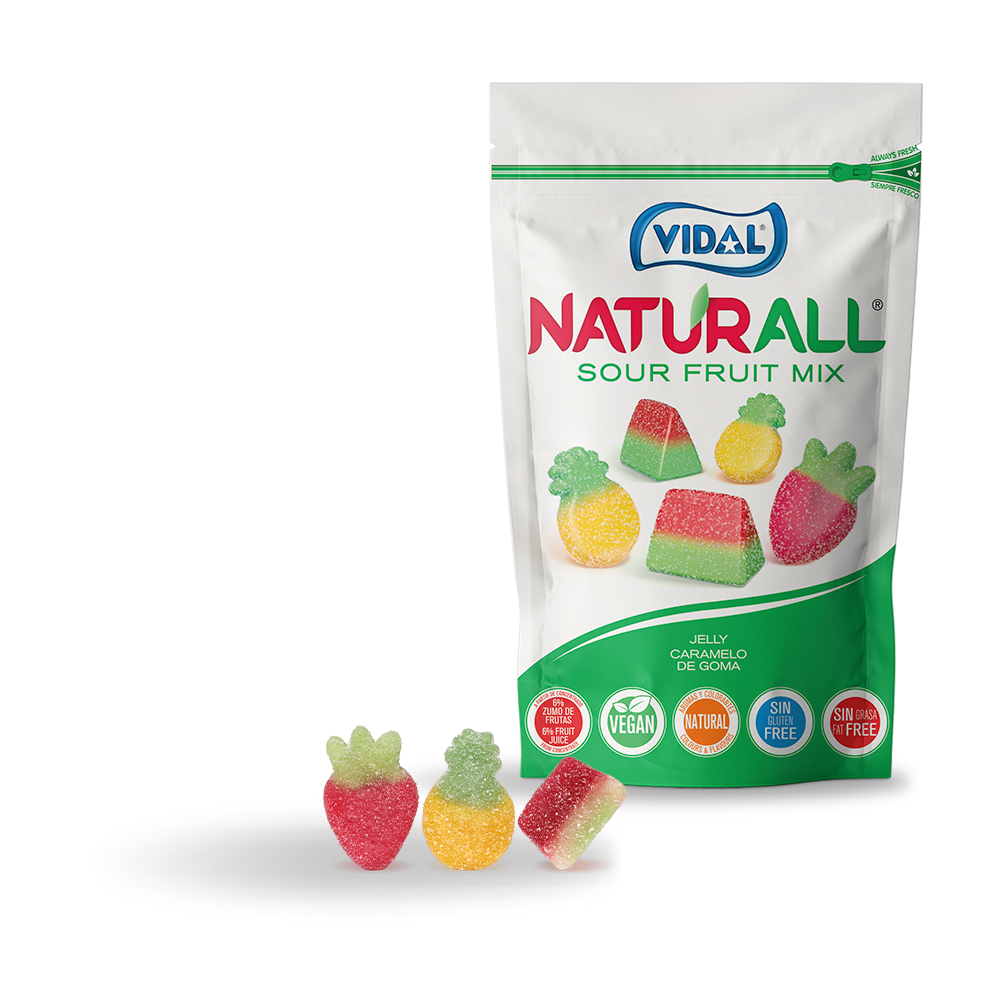 Sour Fruit Gummies, by Vidall Naturall