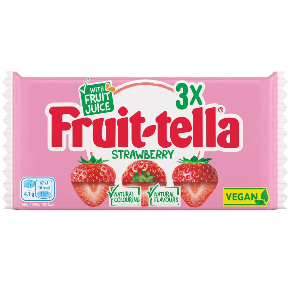 Fruit-tella Strawberry 3 Pack