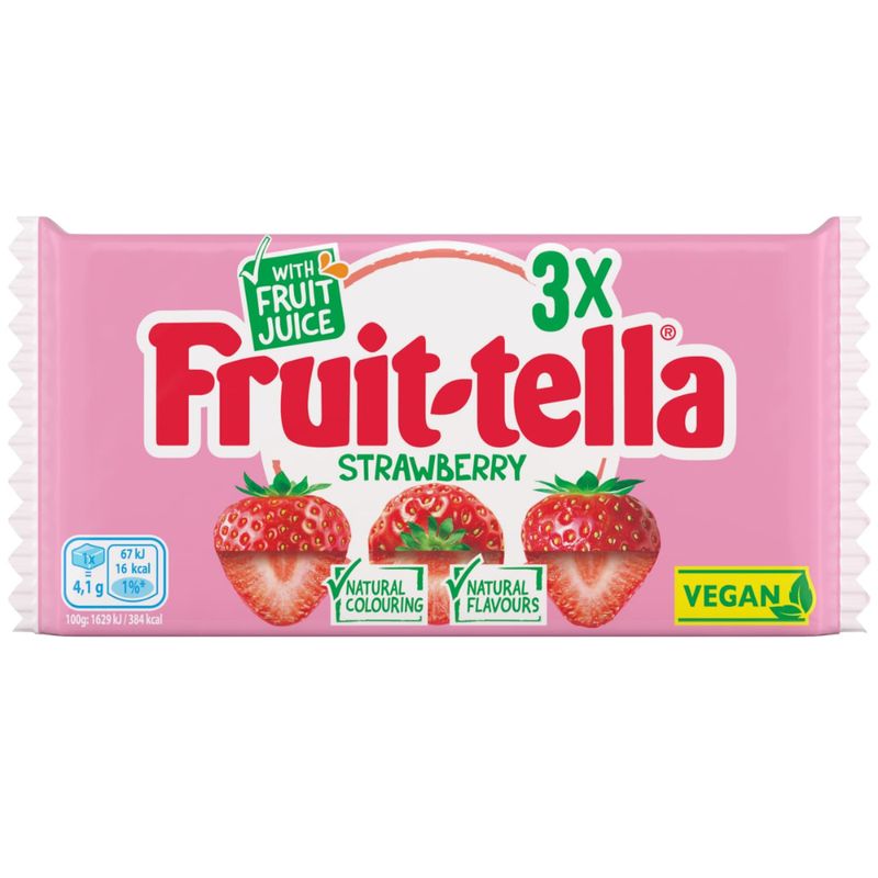 Fruit-tella Strawberry 3 Pack Fruit-tella Strawberry 3 Pack