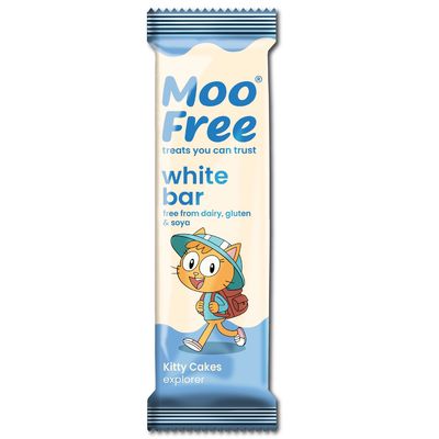 White Chocolate Mini Bar, by Moo Free (BROKEN)