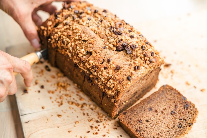 Whole Loaf (Unsliced) - Chocolate Macadamia Banana Bread, by To Live For Bakery (PICK-UP ONLY, Aug 8-10)
