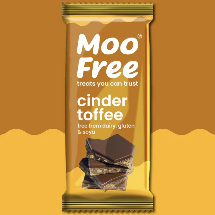 Moo Free Cinder Toffee Choccy Bar