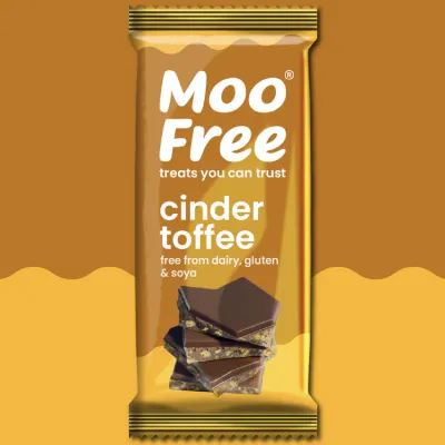 Moo Free Cinder Toffee Choccy Bar