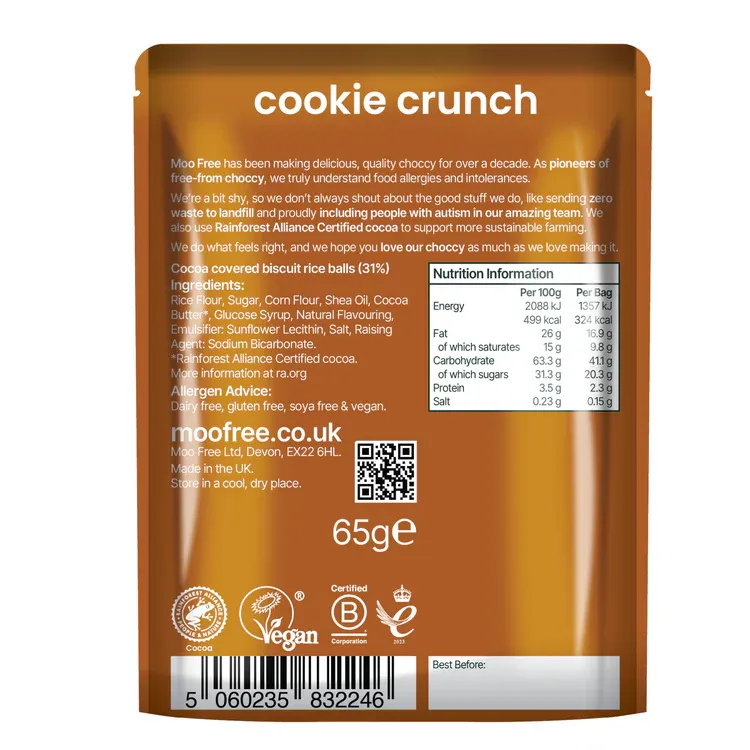 Cookie Crunch Bites, by Moo Free