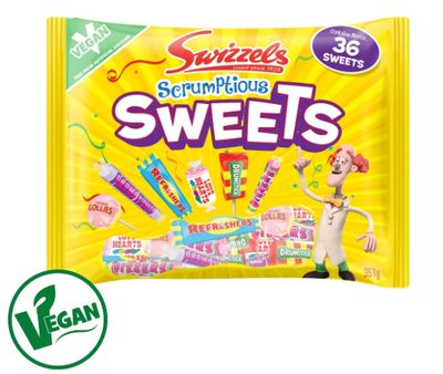 Scrumptious Sweets Bag, by Swizzels (Approx 36 Sweets)