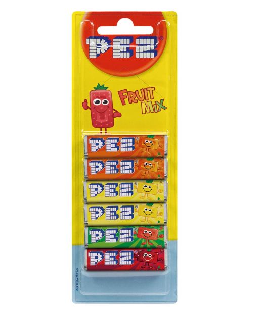 Pez Fruit Mix Candies Refill - 6 Pack