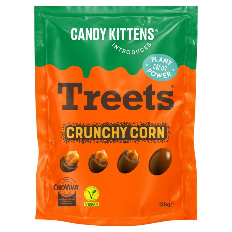 Chocolate-style Crunchy Corn Treets, by Candy Kittens
