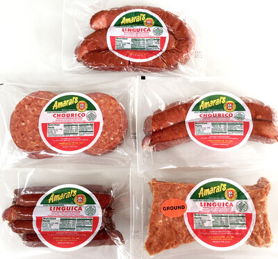 Amaral's Sausage 5 lb. Combo Pack Amaral's Sausage 5 lb. Combo Pack