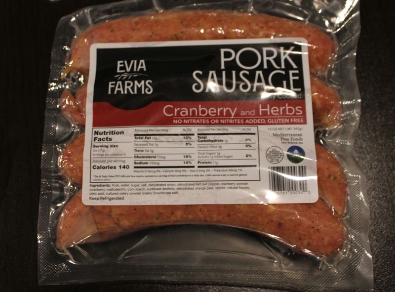Evia Farms - Cranberry Herb Pork Sausage
