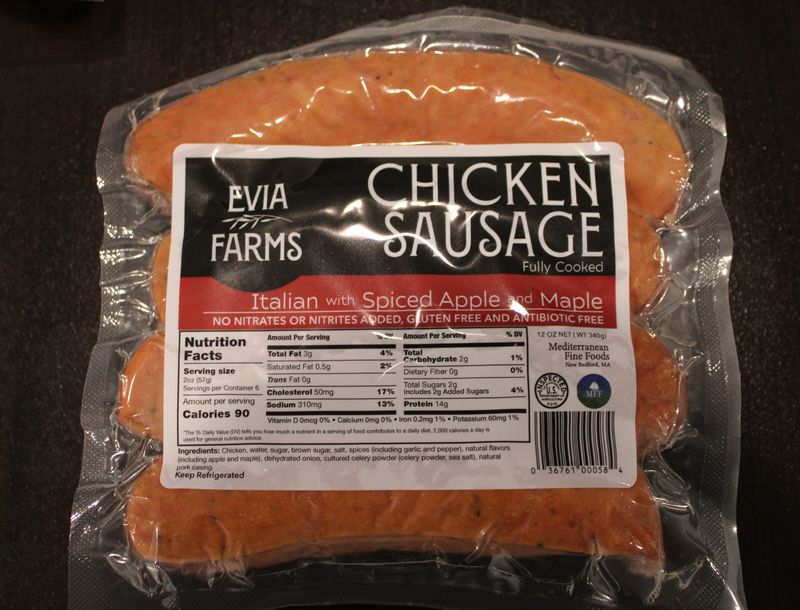 Evia Farms - Chicken Sausage Italian Spiced Apple Maple