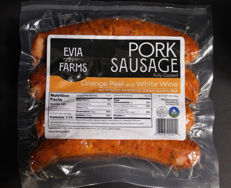 Evia Farms - Orange Peel White Wine Pork Sausage