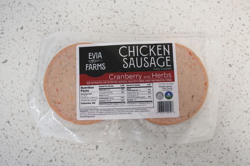 Evia Farms - Chicken Sausage Cranberry and Herbs Patties