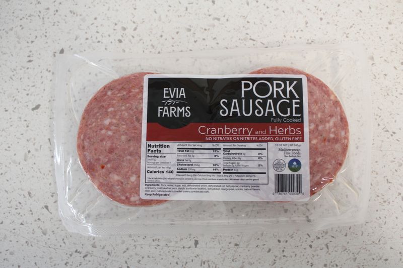 Evia Farms - Pork Cranberry Herb Sausage Patties