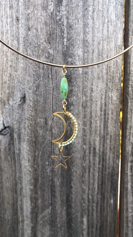 Celestial Collection-Moon &amp; Star Choker