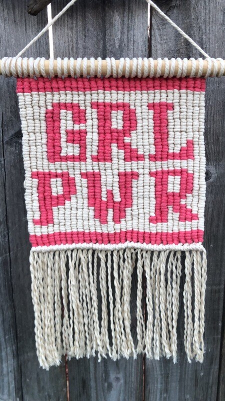 &quot;Girl Power&quot; Macrame Wall Hanging